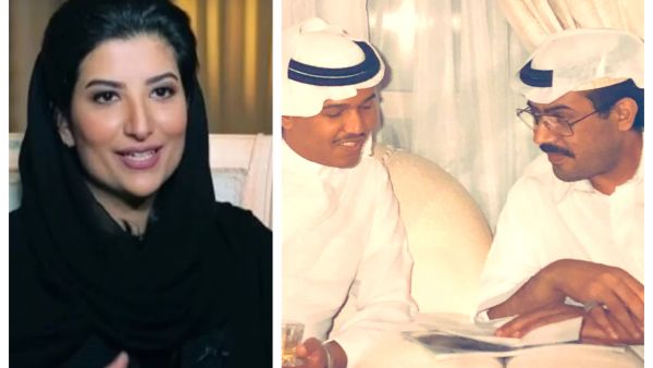 الأميرة نور / ووالدها الأمير خالد بن يزيد مع فنان العرب 