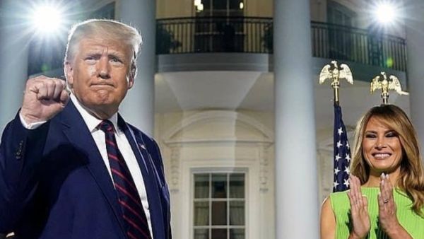 Melania Trump  with Donald Trump (Twitter)