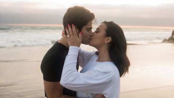 Demi previously admitted she is "falling more and more in love" with Max "every day"