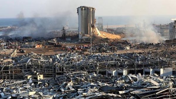 الانفجار الذي وقع في مرفأ بيروت يوم الثلاثاء الماضي خلف 154 قتيلا