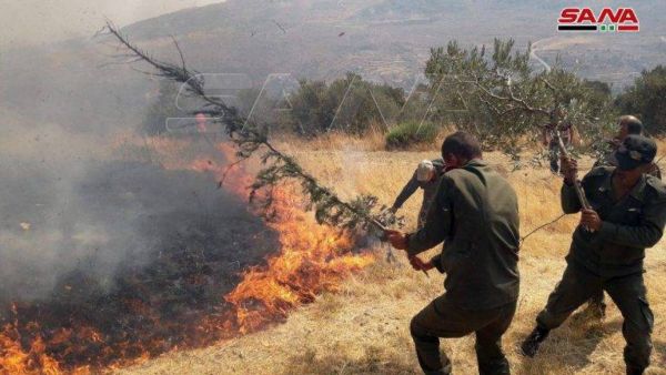 حرائق سورية