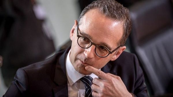  German Justice Minister Heiko Maas prior to a cabinet meeting at the Chancellery in Berlin. (AFP PHOTO / DPA / Michael Kappeler)