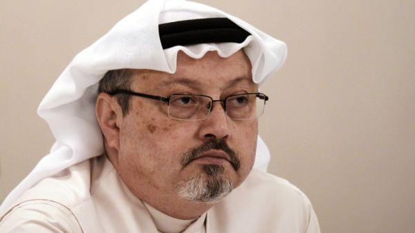 In this file photo taken on December 15, 2014, Saudi journalist Jamal Khashoggi attends a press conference in the Bahraini capital Manama. A Saudi court overturned five death sentences over the 2018 murder of journalist Jamal Khashoggi, a killing which sparked an international outcry, and instead jailed eight defendants to between seven and 20 years, state media reported. MOHAMMED AL-SHAIKH / AFP