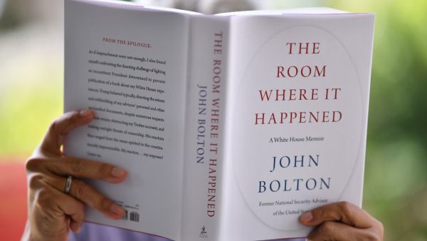 John Bolton's book "The Room Where it Happened". Chris DELMAS / AFP
