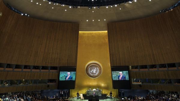 In this file photo taken on September 24, 2019 US President Donald Trump addresses the United Nations General Assembly at UN headquarters in New York City. US President Donald Trump will not attend next week's UN General Assembly gathering in person, his chief of staff told journalists aboard Air Force One on September 17, 2020, according to a pool report. Drew Angerer / GETTY IMAGES NORTH AMERICA / AFP