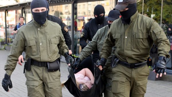 Belarus President Alexander Lukashenko, who has ruled the ex-Soviet state for 26 years, claimed to have defeated opposition leader Svetlana Tikhanovskaya with 80 percent of the vote in the August 9, elections. TUT.BY / AFP