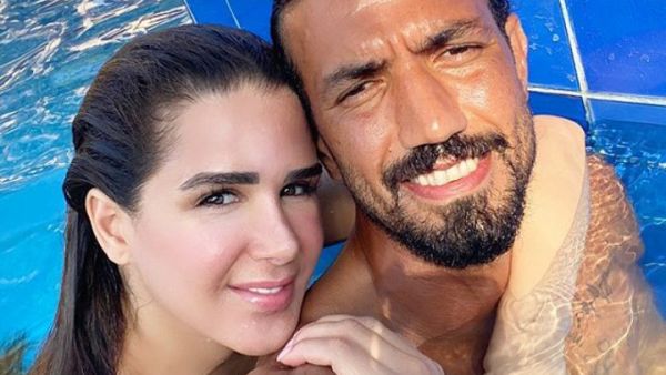 شيماء صابر وقبلة على الشفاه مع اللاعب رامي صبري..فيديو!