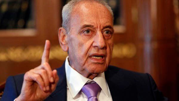 The Lebanese Parliament speaker and leader of the Amal movement, Nabih Berri (Twitter) The Lebanese Parliament speaker and leader of the Amal movement, Nabih Berri (Twitter)