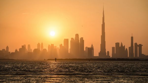 Skyline at sunset as seen from Dubai Creek. Dubai Launches Global Retirement Programme