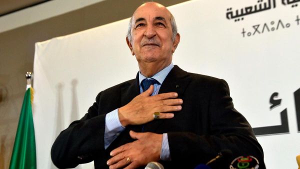 "The Palestinian cause remains a sacred cause for Algeria and its people," Tebboune said. (AFP)