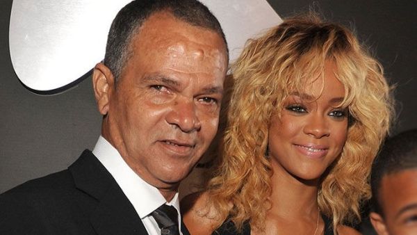 Rihanna with her  father Ronald Fenty (Twitter)