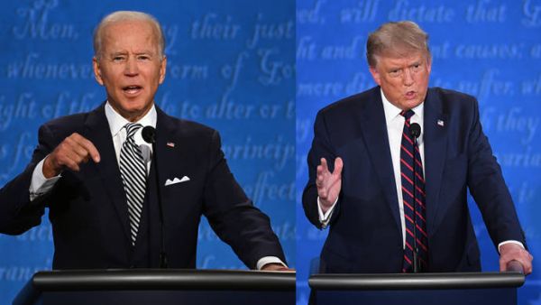 The debate was broken into 15-minute segments, beginning with two minutes of statements by each candidate followed by open discussion. (AFP)