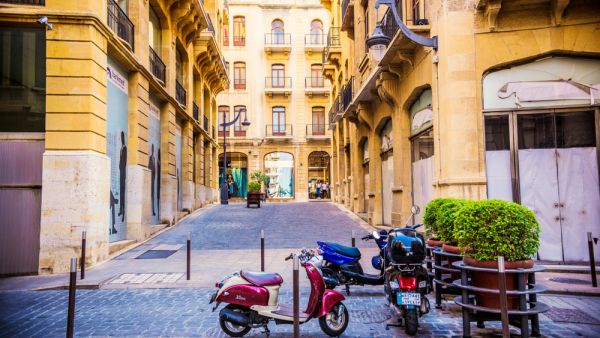 Traditional French architecture and narrow street of Beirut downtown, Lebanon. (Shutterstock/ File Photo)