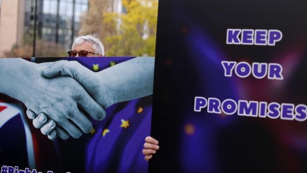 European leaders meet to re-examine the post-Brexit talks under pressure from English Prime Minister to give ground or see Britain walk away with no trade deal. Kenzo Tribouillard / AFP