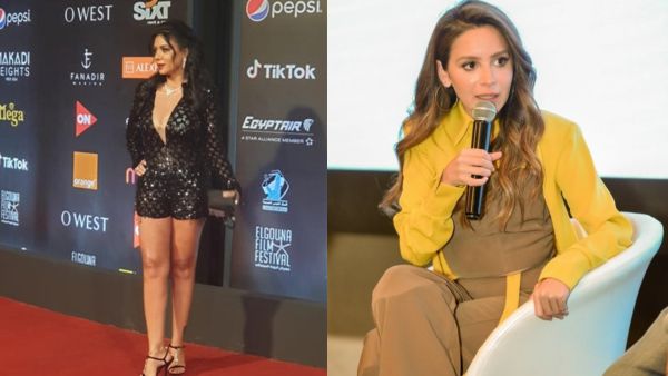 جميلة عوض على خطى رانيا يوسف بإطلالة جريئة في مهرجان الجونة السينمائي..بالفيديو!