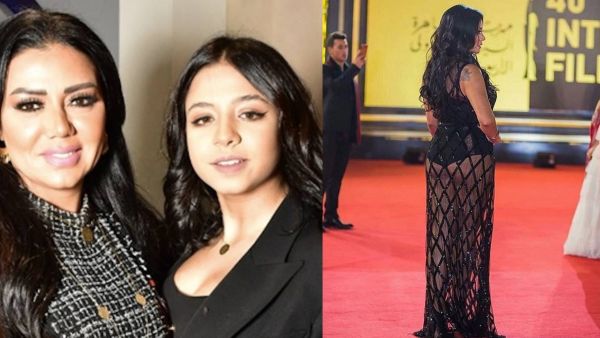رانيا يوسف تحضر إبنتها إلى مهرجان الجونة السينمائي..والأخيرة ترتدي فستان والدتها الشهير "بتاع البطانة"!