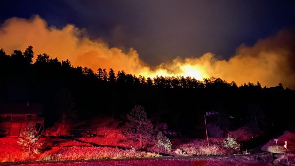 Air quality in the Fort Collins area is expected to be unhealthy for sensitive groups until Sunday. (Twitter)