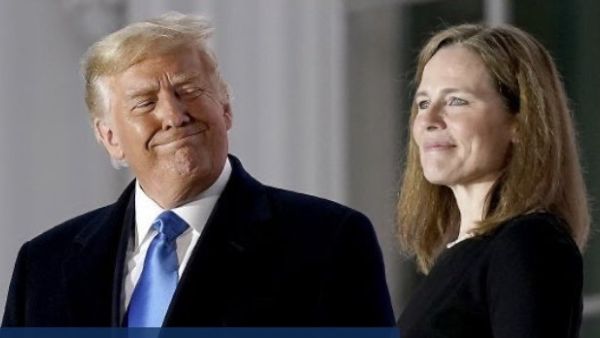 Amy Coney Barrett sworn in as Supreme Court justice at White House (Twitter)