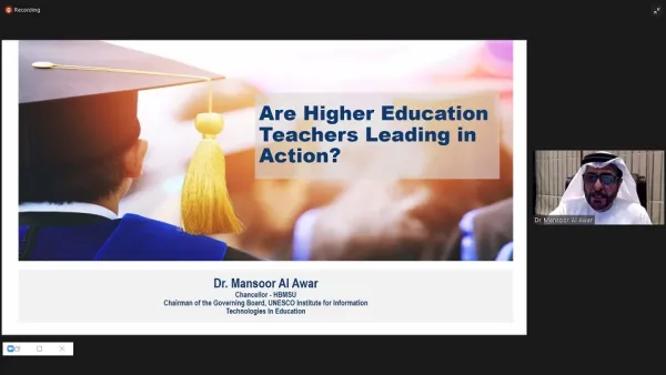 Mansoor Al Awar Calls for Investing in Leadership and Professional Skills of Teachers Being the Cornerstone of Education in the Future