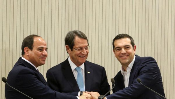 قمة ثلاثية بين مصر، وقبرص، واليونان