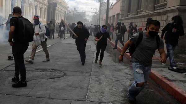 محتجون في غواتيمالا