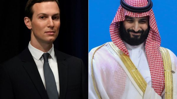 White House senior adviser Jared Kushner (L) and Saudi Crown Prince Mohammed bin Salman are due to meet in the Saudi city of Neom in the coming days (AFP)