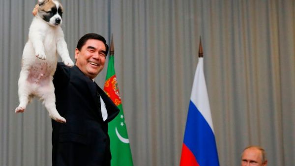 Gurbanguly Berdimuhamedov is a huge fan of the Alabi dog breed (Image: AFP/Getty Images)