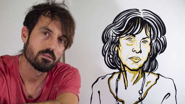 Louise Glück is 2020 Nobel Laureate in Literature. She has a strong characteristic face, very enjoyable to depict.  (Instagram)