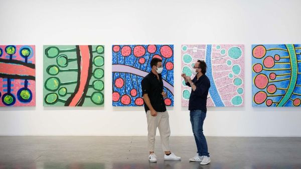 Its the final week to catch Mohamed Ahmed Ibrahim's colourful solo exhibition- Memory Drum! Showing until 12 November 2020. (Instagram)