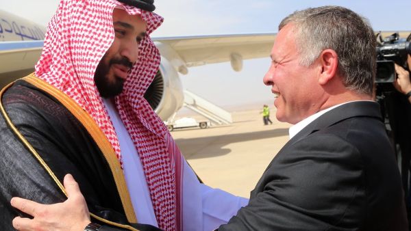 الملك عبدالله الثاني وسمو الأمير محمد بن سلمان بن عبدالعزيز آل سعود 