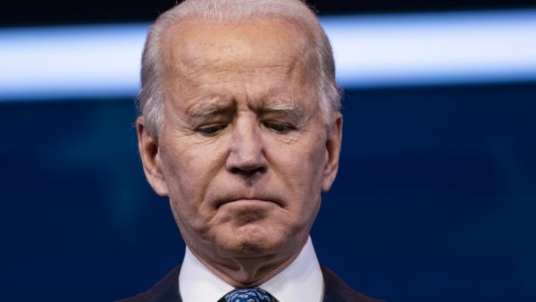 US President-Elect Joe Biden delivers remarks, before the holiday, at The Queen in Wilmington, Delaware on December 22, 2020. Alex Edelman / AFP