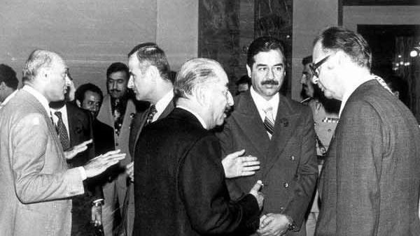صدام حسين وأحمد حسن البكر وحافظ الأسد