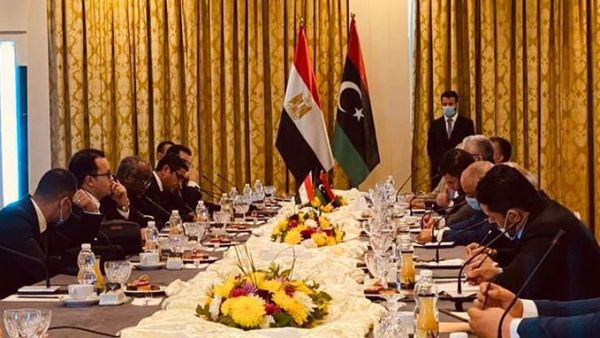 Egypt delegation in Libya (Twitter)