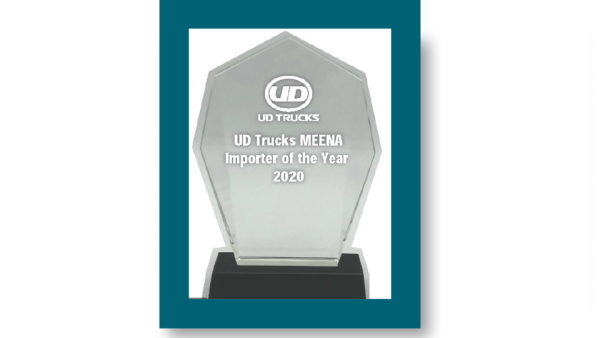 Al Masaood Commercial Vehicles & Equipment Bags ‘UD Trucks Meena Importer of the Year 2020’ Award