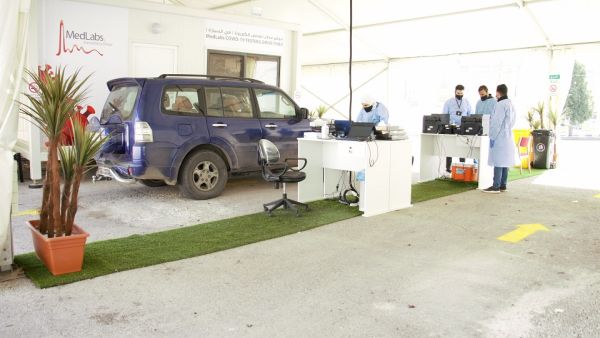 MedLabs Launch their “Drive-Thru” Service for COVID-19 Testing in Jordan