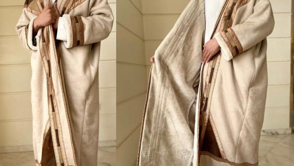 Some women choose to wear a farwa instead of an abaya during the winter. (Twitter)