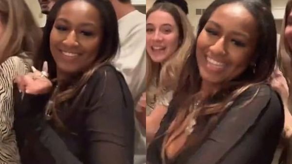 Sasha Obama is seen lip syncing along to Popp Hunna's song Adderall. (TikTok)