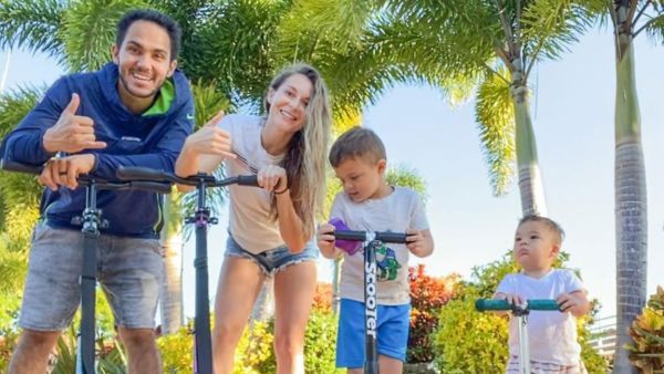 The couple married in 2014. They are already the parents of son Ocean, 4, and Kingston, 18 months.