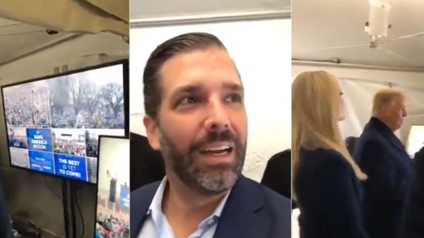 فيديو مثير لترامب وعائلته تزامنا مع اقتحام مبنى الكابيتول