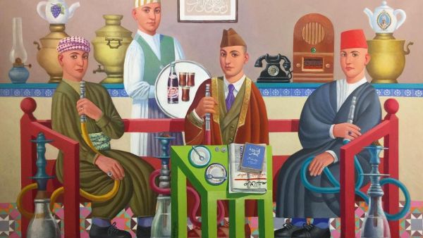 Artwork by Artist Faisal Laibi. (Instagram/ @hafezgallery)