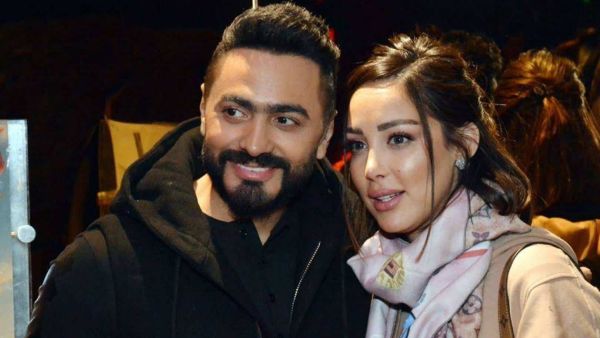 تامر حسني وبسمة بوسيل