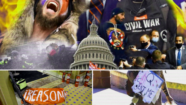 American Ironies Depicted in Pictures: 'the Police on the Day US Democracy Was in Jeopardy'