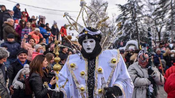 The Vevcani Carnival celebrates the arrival of the New Year according to the old calendar. (AFP)
