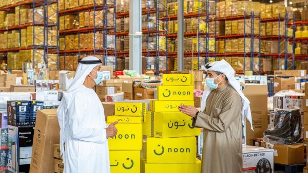HE Khalifa Al Zaffin and Mohamed Alabbar. EZdubai Announces the Expansion of noon.com With New Customer Fulfillment Facility