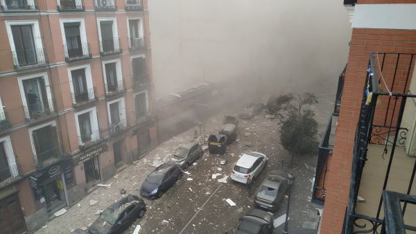 Gas explosion destroys nursing home in Madrid; unknown injuries