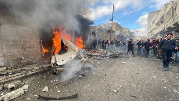 انفجار سيارة مفخخة في مدينة اعزاز شمالي