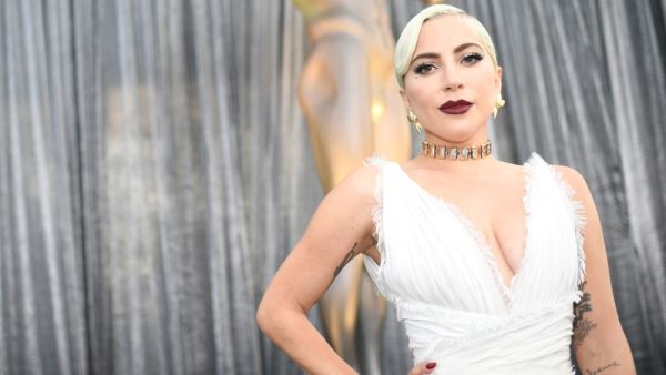 Lady Gaga on the red carpet at the 25th Annual Screen Actors Guild Awards at the Shrine Auditorium in Los Angeles on January 27, 2019. (Robyn Beck / AFP)