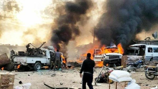 انفجار في مدينة رأس العين شمال سوريا/ أرشيفية