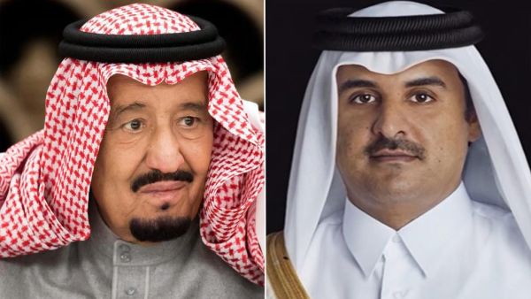  أمير قطر، الشيخ تميم بن حمد آل ثان، والعاهل السعودي، الملك سلمان بن عبد العزيز