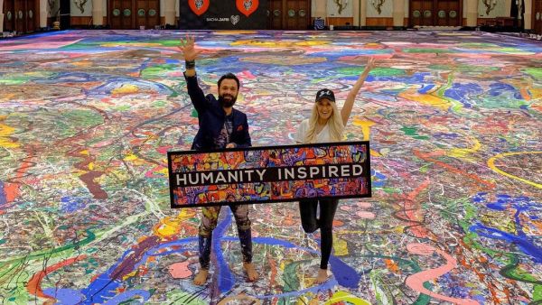 Painting ‘The Journey of Humanity’ (Instagram)